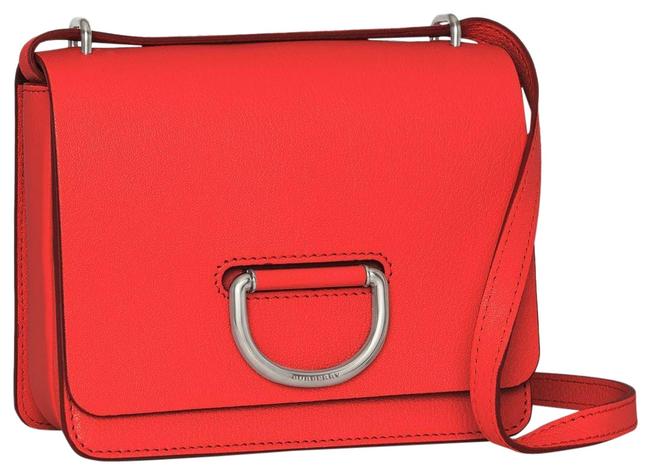 Burberry D Ring Leather Bright Red Shoulder Bag