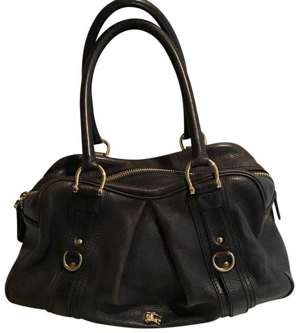 Burberry Dark Brown Leather Shoulder Bag