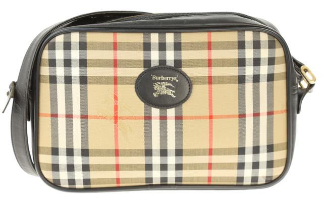 Burberry East west Beige Canvas Shoulder Bag