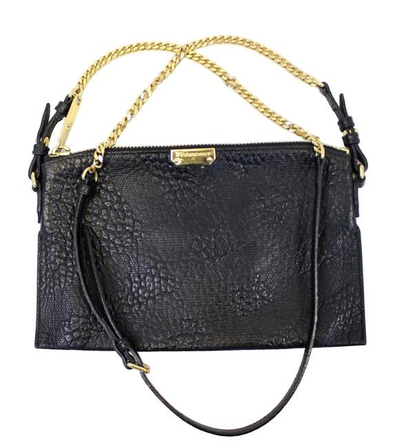 Burberry Crossbody Clutch Embossed Leather Chichester Shoulder Bag