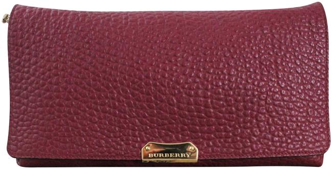 Burberry Grain Mildenhall Dark Plum Leather Shoulder Bag