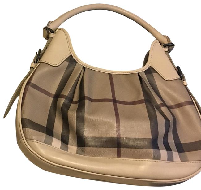 Burberry Gray Canvas Shoulder Bag