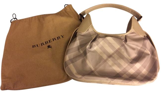 Burberry Gray with White Shoulder Bag