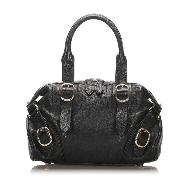 Burberry Handbag Black Leather Shoulder Bag