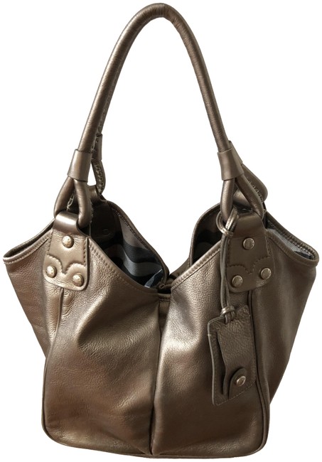 Burberry Handbag Gold Leather Shoulder Bag