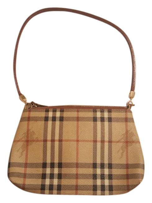 Burberry Handbag Signature Plaid Leather Shoulder Bag