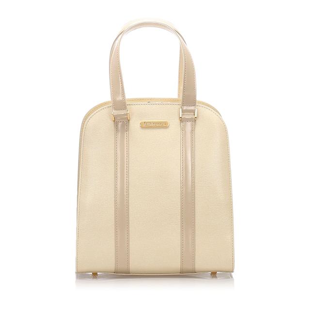 Burberry Handbag White Leather Shoulder Bag