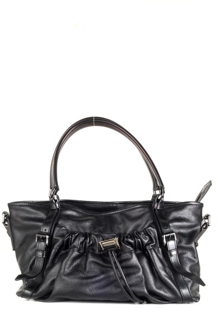 Burberry Handle Black Leather Shoulder Bag