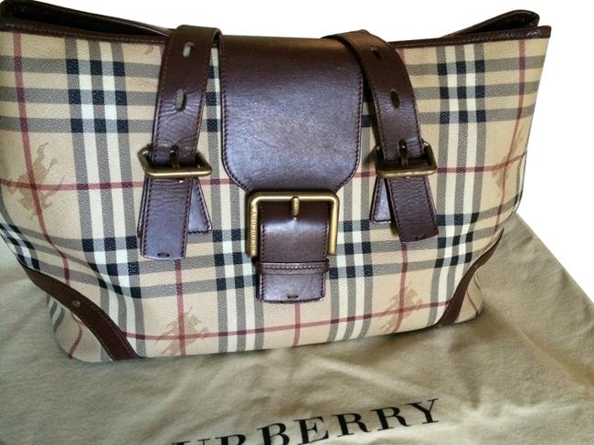 Burberry Hay Market Check Shoulder Bag