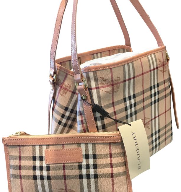 Burberry Haymarket Canterbury Tote Shoulder Bag