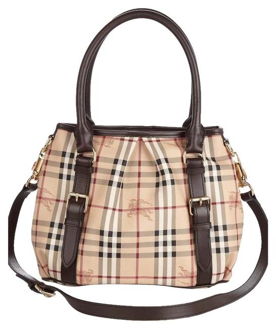 Burberry Haymarket Northfield Brown Shoulder Bag