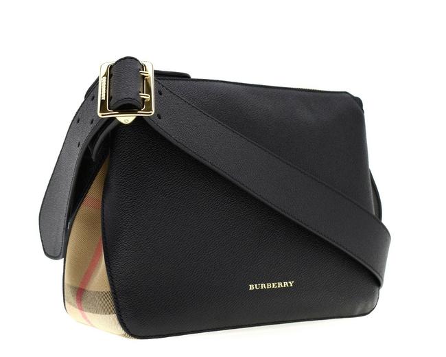 Burberry Helmsley Black Leather Shoulder Bag