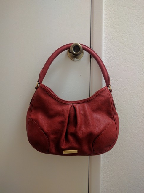 Burberry Hernville Red Leathe Shoulder Bag