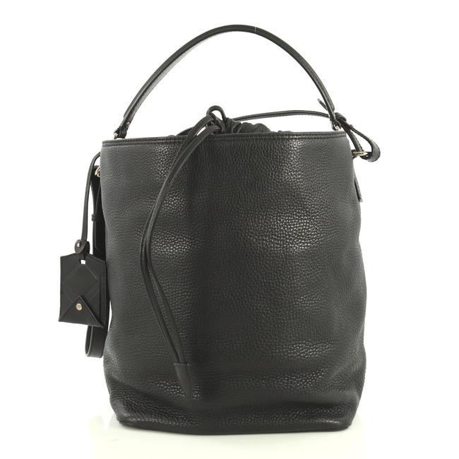 Burberry Hobo Susanna Medium Black Leather Shoulder Bag