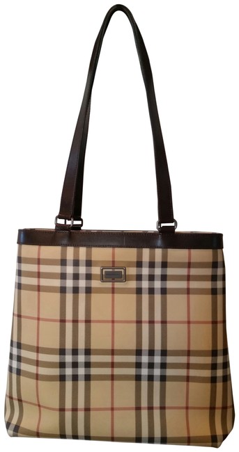 Burberry Khaki Leather Shoulder Bag