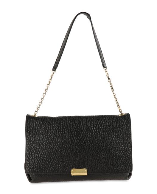 Burberry Large Mildenhall Black Leather Shoulder Bag