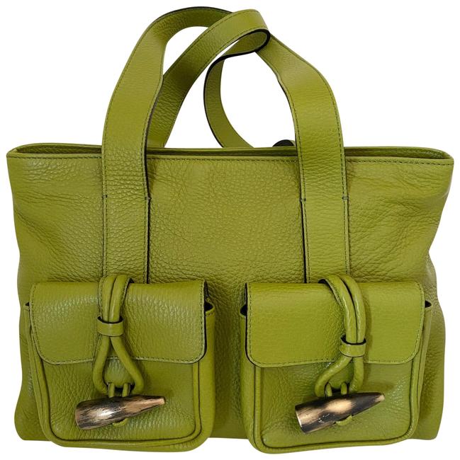 Burberry Leather Green Shoulder Bag
