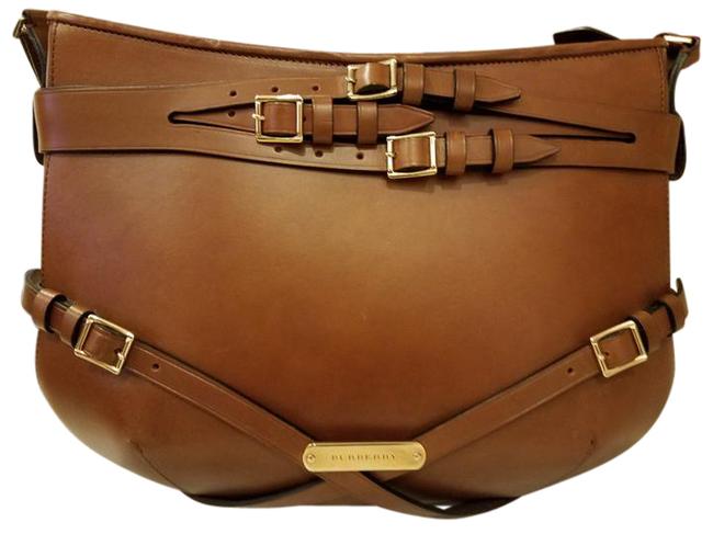 Burberry Lether Dark Tan Shoulder Bag
