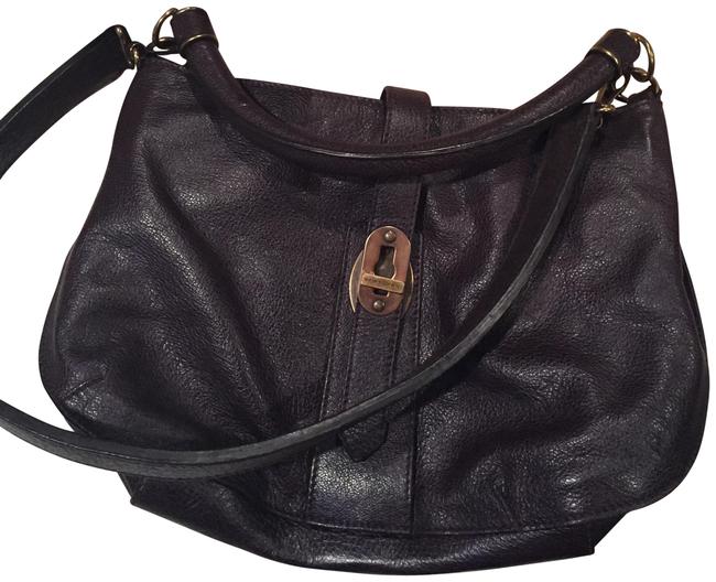 Burberry Like new Handbag In Chocolate Brown Grainy Leather Shoulder Bag