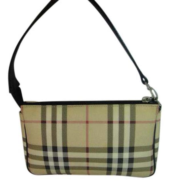 Burberry Made In Italy Beige Canvas Shoulder Bag