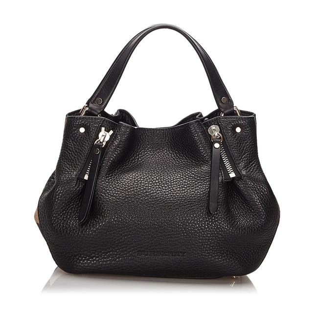Burberry Madestone Black Leather Shoulder Bag