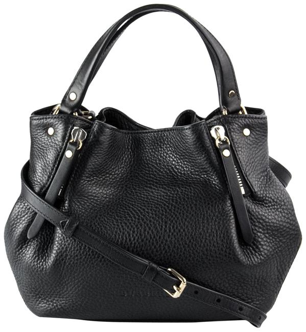 Burberry Maidstone Small Black Leather Shoulder Bag