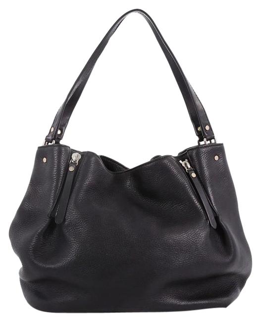 Burberry Maidstone Tote Medium Black Leather Shoulder Bag