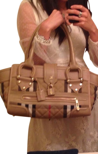 Burberry Manor Beige Shoulder Bag