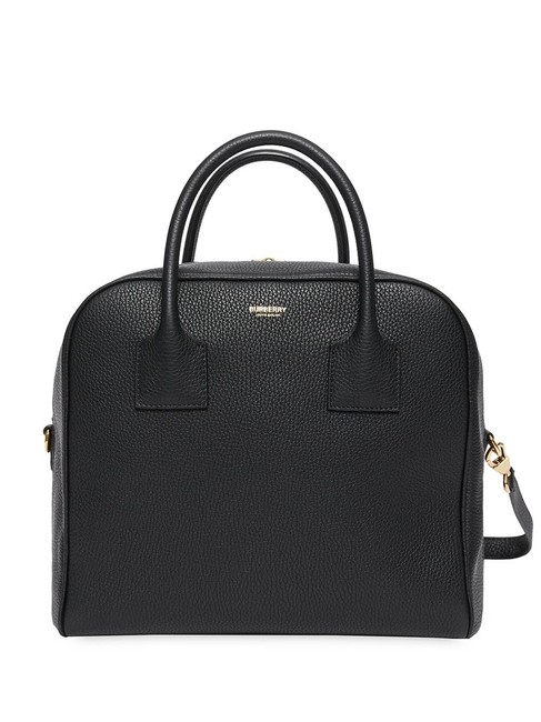 Burberry Medium Cube Black Leather Shoulder Bag