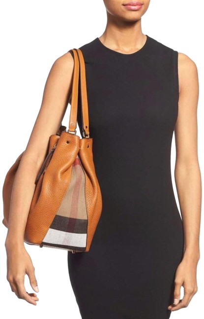 Burberry Medium Maidstone Tote Brown Leather Shoulder Bag