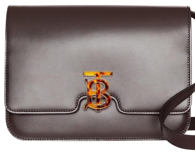 Burberry Medium Tb Coffe Leather Shoulder Bag