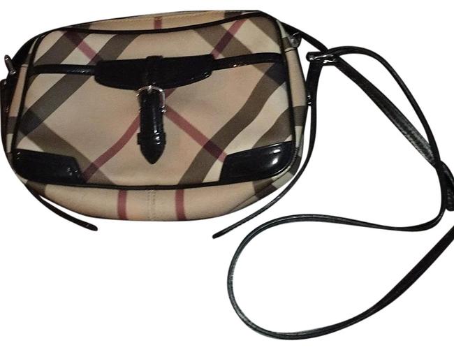 Burberry Mini Nova Check Leather Shoulder Bag
