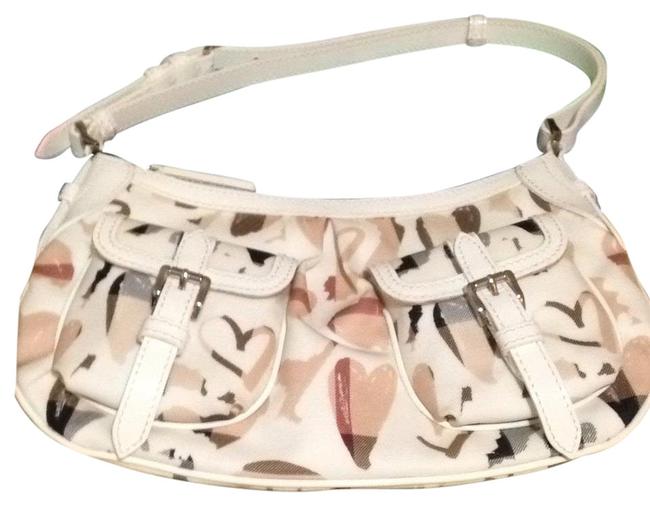 Burberry Mix Leather Shoulder Bag