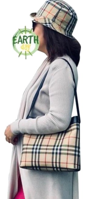 Burberry Monogram Coated Canvas Shoulder Bag