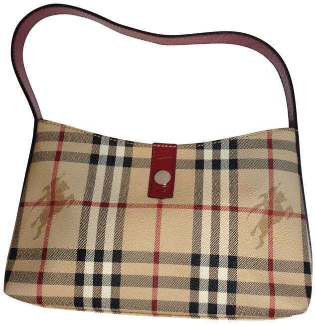 Burberry Multi Red Leather Shoulder Bag