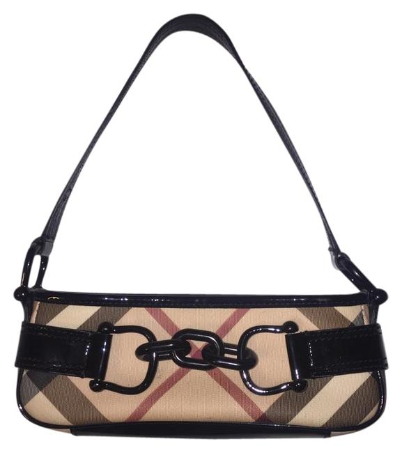 Burberry Newbury Nova Beige Leather Shoulder Bag