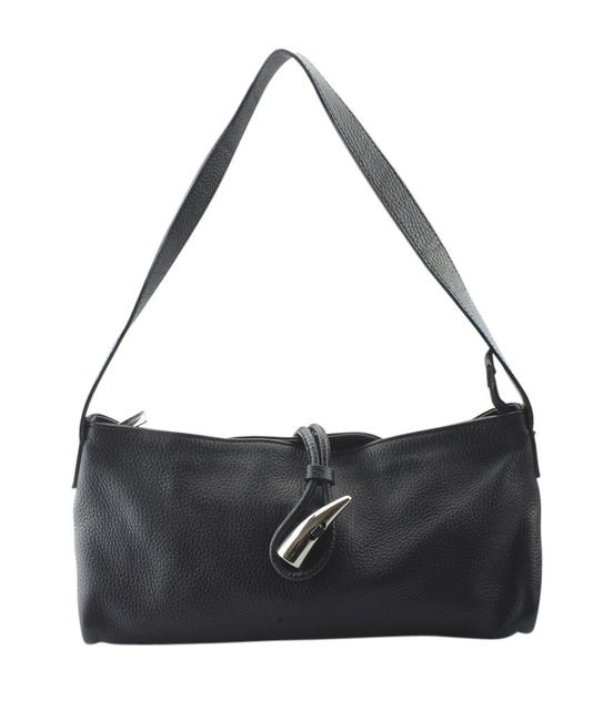 Burberry Nova 153971 Black Leather Shoulder Bag