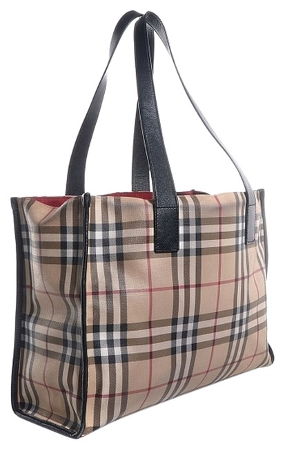 Burberry Nova Black 42zf340 Check Shoulder Bag