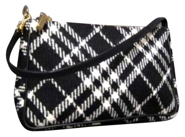 Burberry Nova Black Wool Shoulder Bag