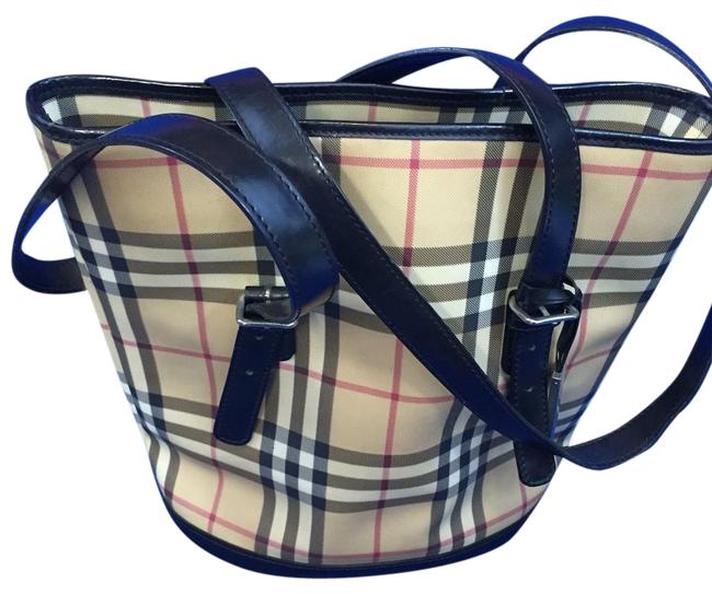 Burberry Tote Bucket Nova Check Shoulder Bag