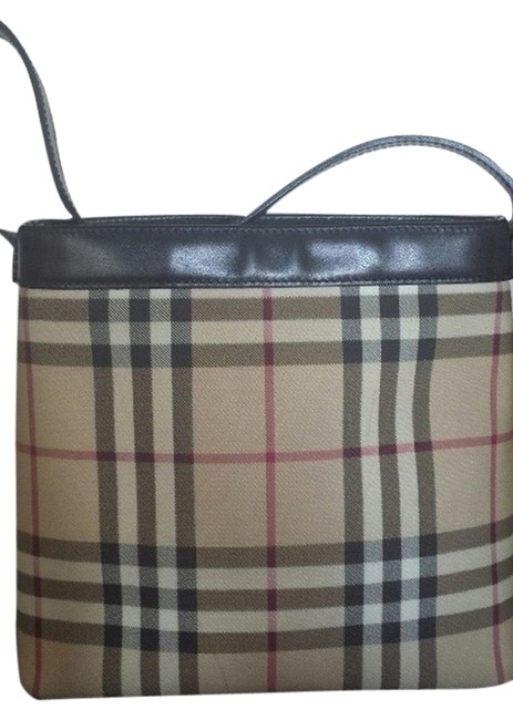 Burberry Nova Check Coated Canvas Shoulder Bag
