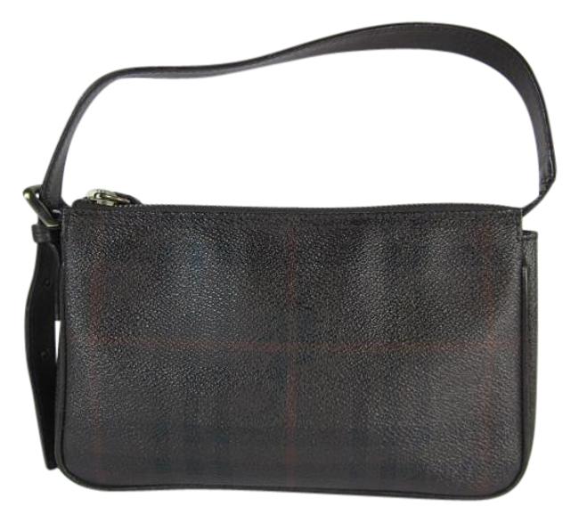Burberry Nova Check Evening ToteBrown JacquardLeather Shoulder Bag