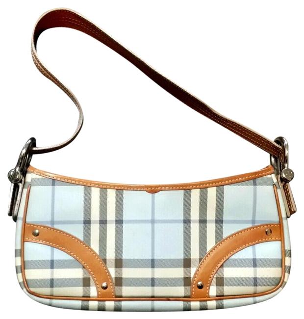 Burberry Nova Check Small Black LeatherPvc Shoulder Bag