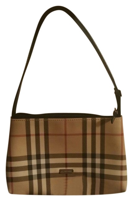Burberry W Nova Check Small Tote Handbag W Dust Plaid Shoulder Bag