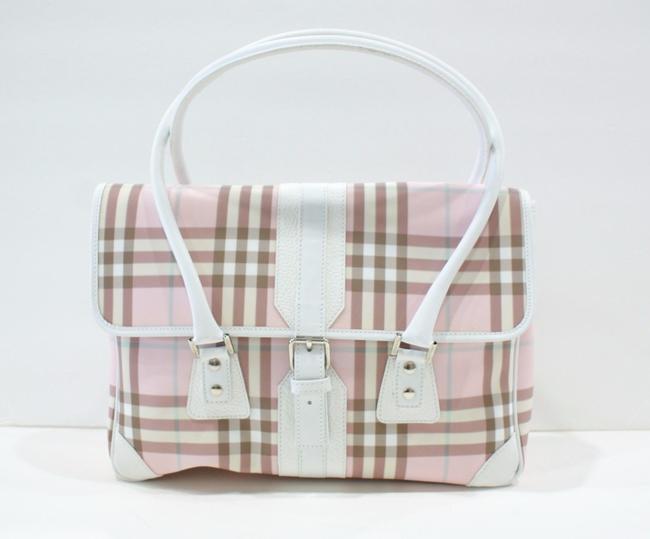 Burberry Nova Check Tote Pink Shoulder Bag