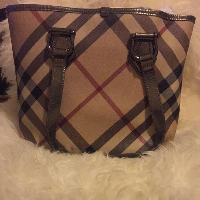 Burberry Nova Check Tote Shoulder Bag