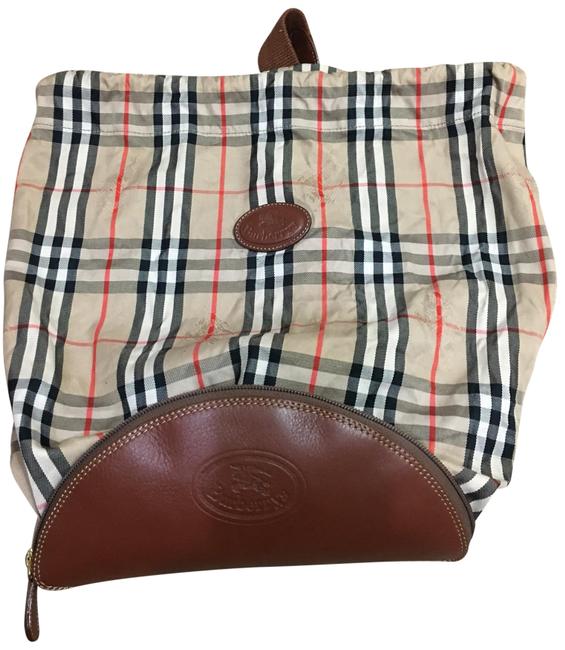 Burberry Nova FabricLeather Shoulder Bag