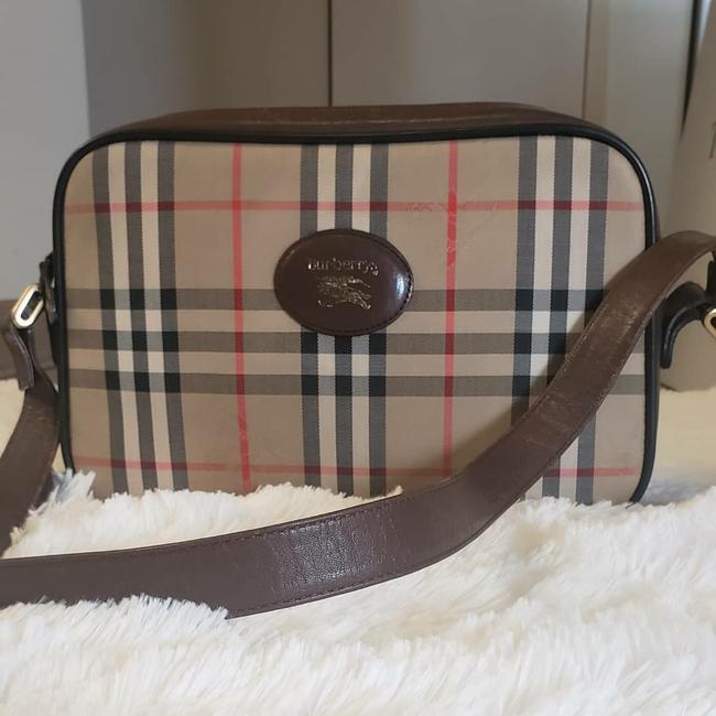 Burberry Novacheck Semi Brown Shoulder Bag