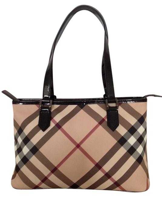 Burberry Nwot Supernova Check Classic Tote Shoulder Bag