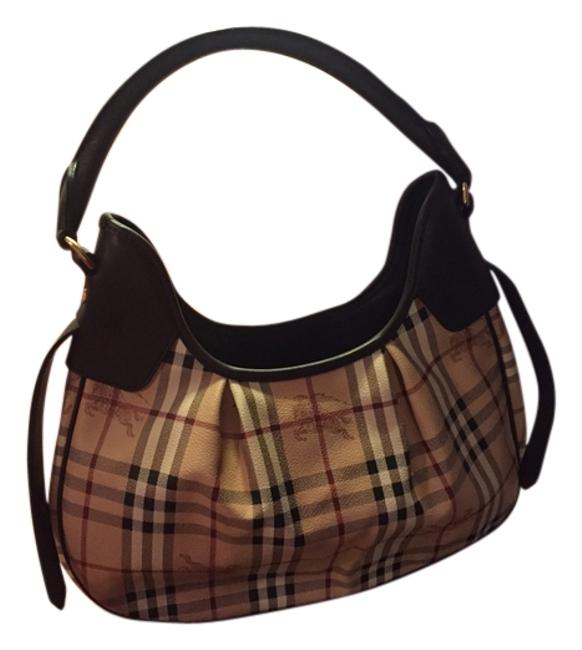 Burberry Pattern Leather Shoulder Bag